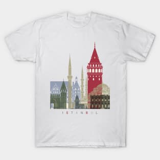 Istanbul skyline poster T-Shirt